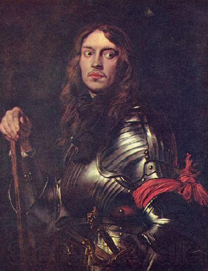 Anthony Van Dyck Portrat eines Geharnischten mit roter Armbinde
